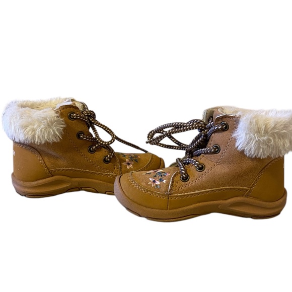 OshKosh BGosh Ramira Toddler Girls Fashion Boots Size 10M Brown Tan winter boots - Picture 5 of 12